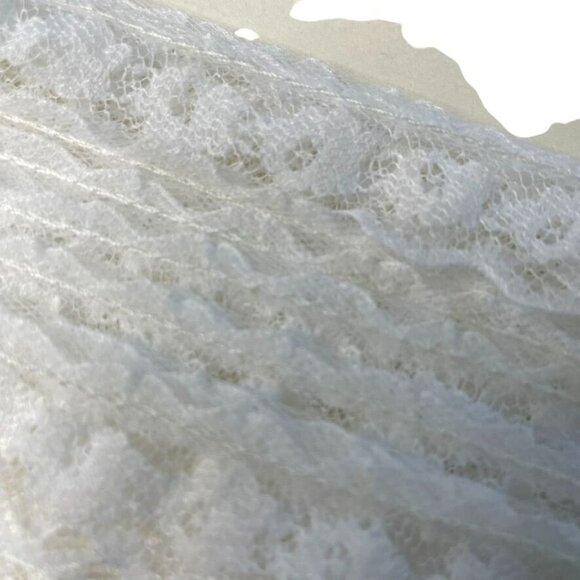 Vintage Scallop Lace White Trim Edging Sewing Junk Journaling Scrapbooking u - Picture 1 of 3